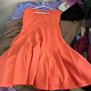 Coral dress